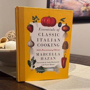 Essentials of Classic Italian Cooking by Marcella Hazan - Yellow Cover